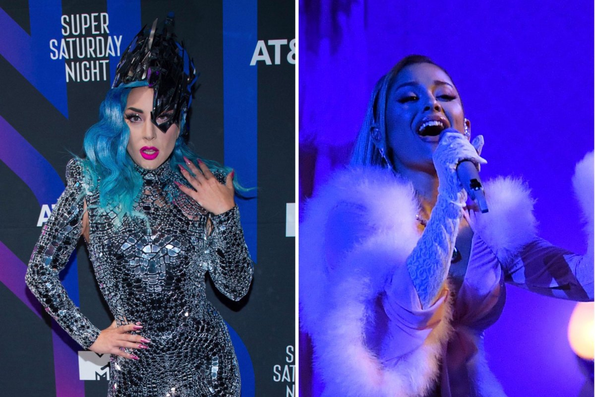 Lady Gaga has unveiled her new song "Rain on Me" featuring Ariana Grande. Scott Roth/Invision/AP/Shutterstock; Rob Latour/Shutterstock
