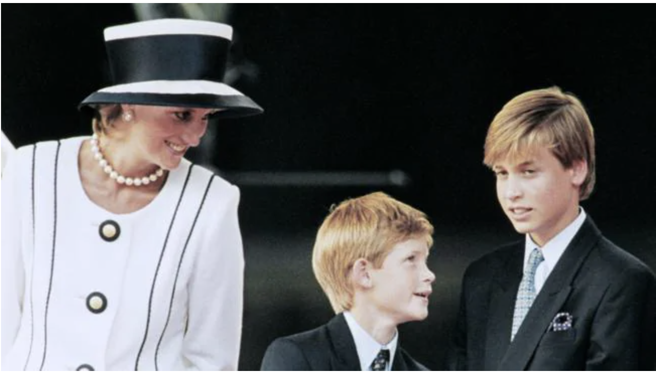  Princess Diana with Harry and William in 1995. Picture: Johnny Eggitt/AFPSource:AFP
