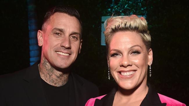 Carey Hart and Pink. Picture: Alberto E. Rodriguez/Getty ImagesSource:Getty Images