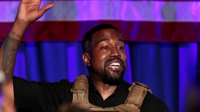 Kanye West at his first rally in support of his presidential bid in North Charleston, South Carolina on July 19, 2020. Picture: Reuters/Randall HillSource:Reuters