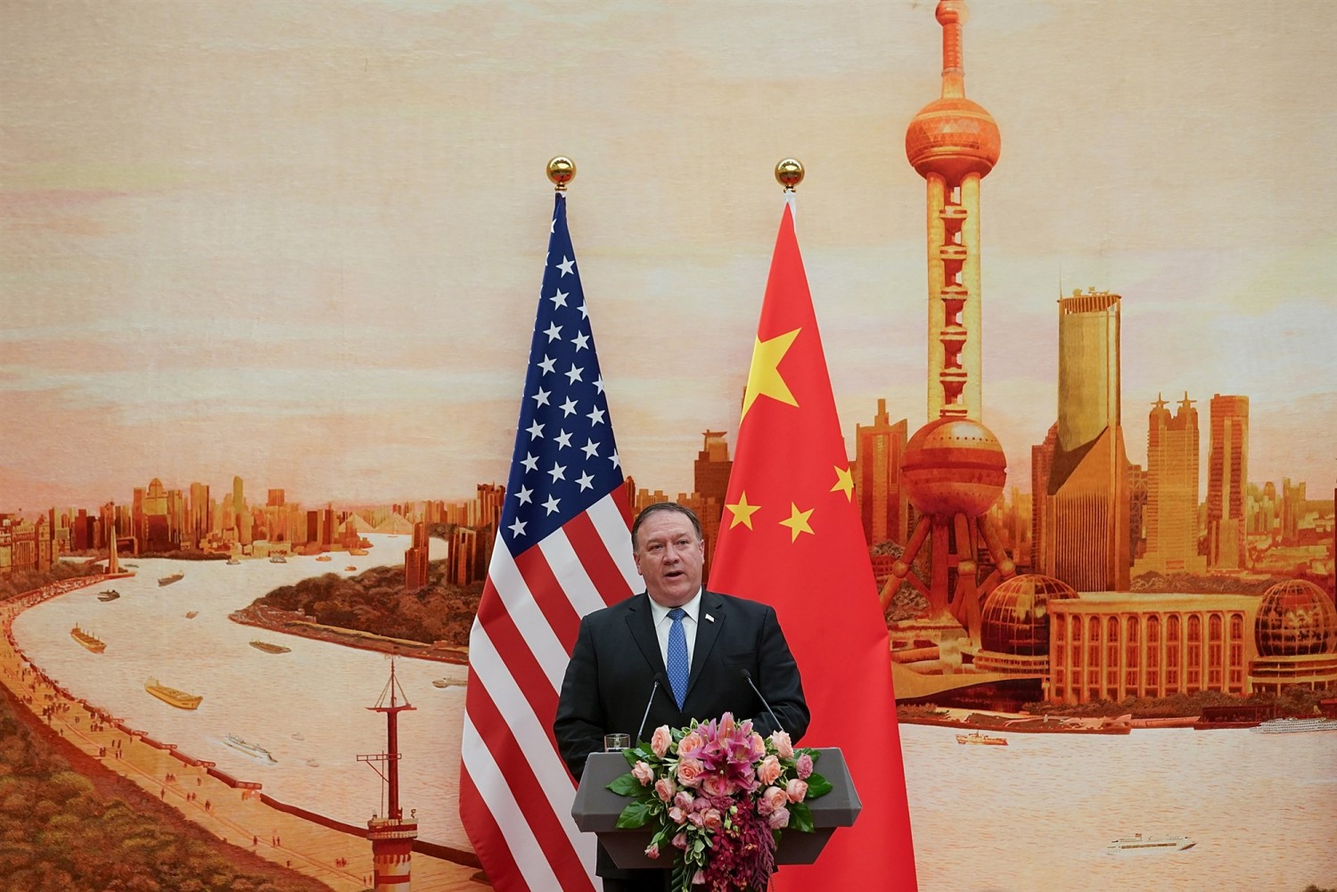 Secretary of State Mike Pompeo, in Beijing in 2018. High-profile data breaches at U.S. companies over the last decade have been traced back to China.Lintao Zhang / Getty Images