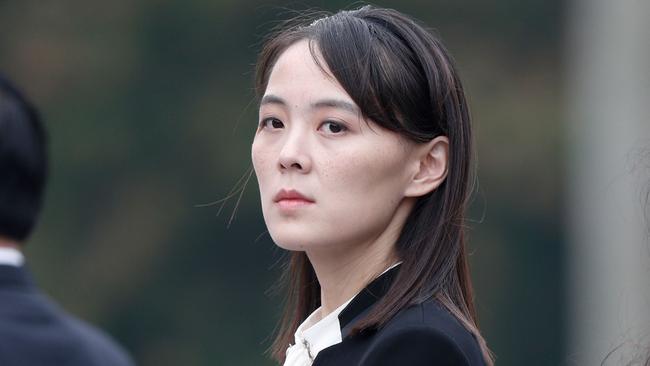 Kim Yo-jong, sister of North Korea's leader Kim Jong-un. Picture: Jorge Silva/AFPSource:AFP