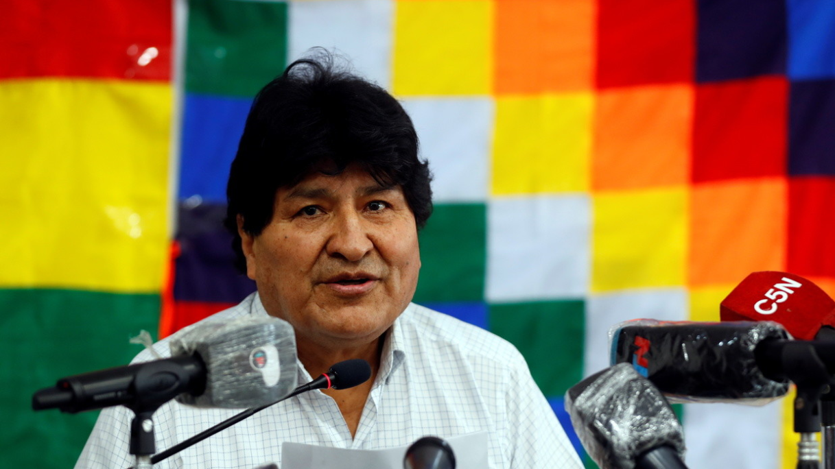 FILE PHOTO. Former Bolivian President Evo Morales. © Reuters / Agustin Marcarian