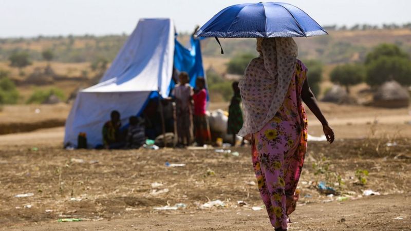 AFP / The conflict has forced thousands of civilians to cross the border into Sudan