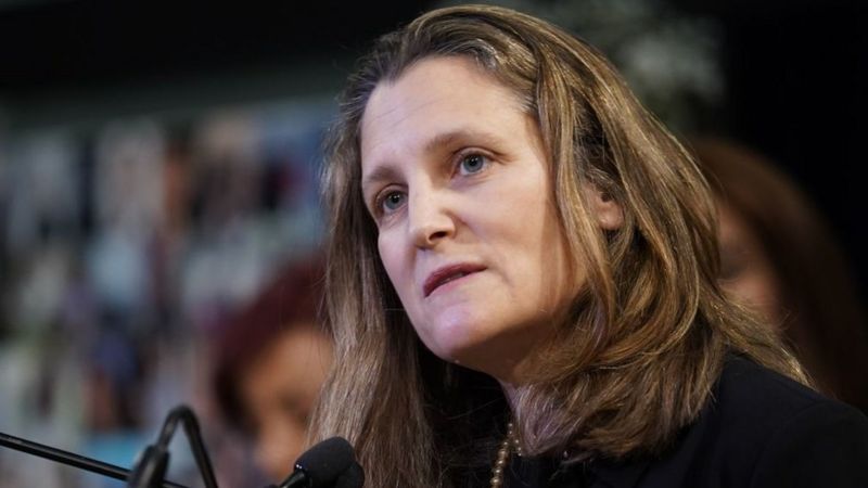GETTY IMAGES / Canada's Finance Minister Chrystia Freeland will unveil the country's new spending plan
