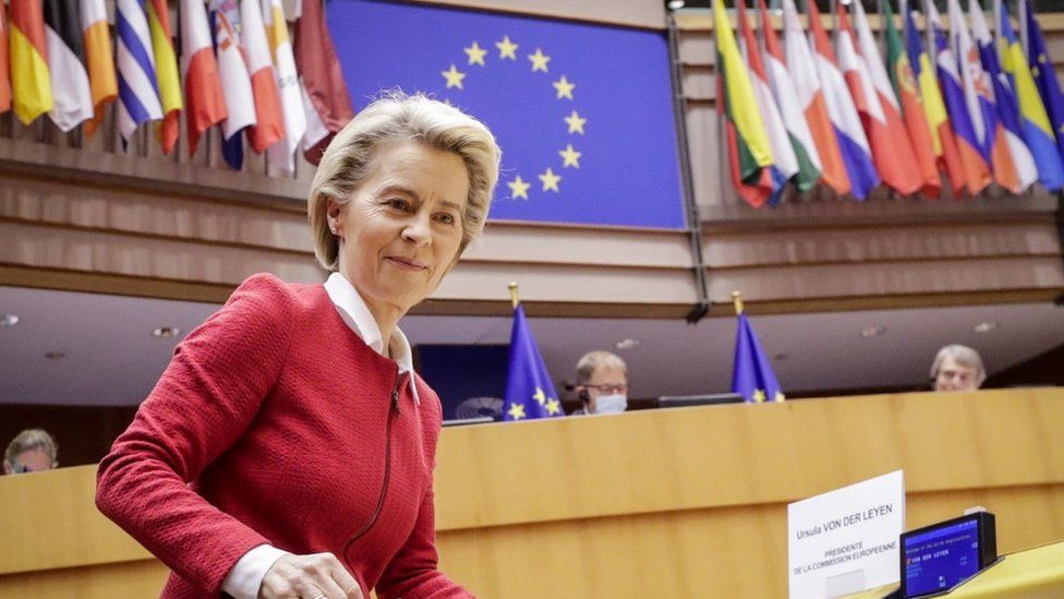 EPA / EU Commission chief Ursula von der Leyen oversees trade relations with the UK