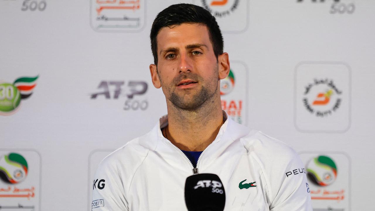 The World No. 1 could not answer the big question at the Dubai Duty Free Tennis Championship. Photo by jorge ferrari | Dubai Duty Free Tennis Championship / AFP).