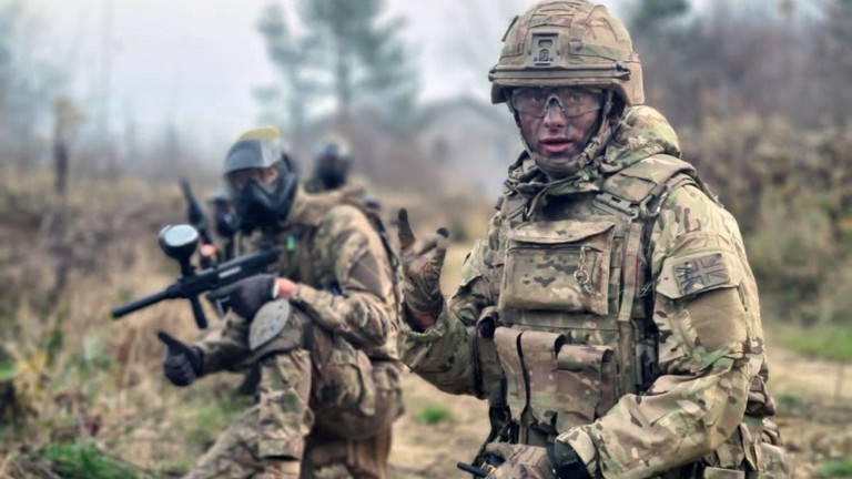 A British soldier during an exercise in Ukraine. © UK Ministry of Defence