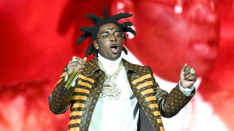 Kodak Black is shown performing at a music festival last October in New York City. © Getty Images / Astrida Valigorsky