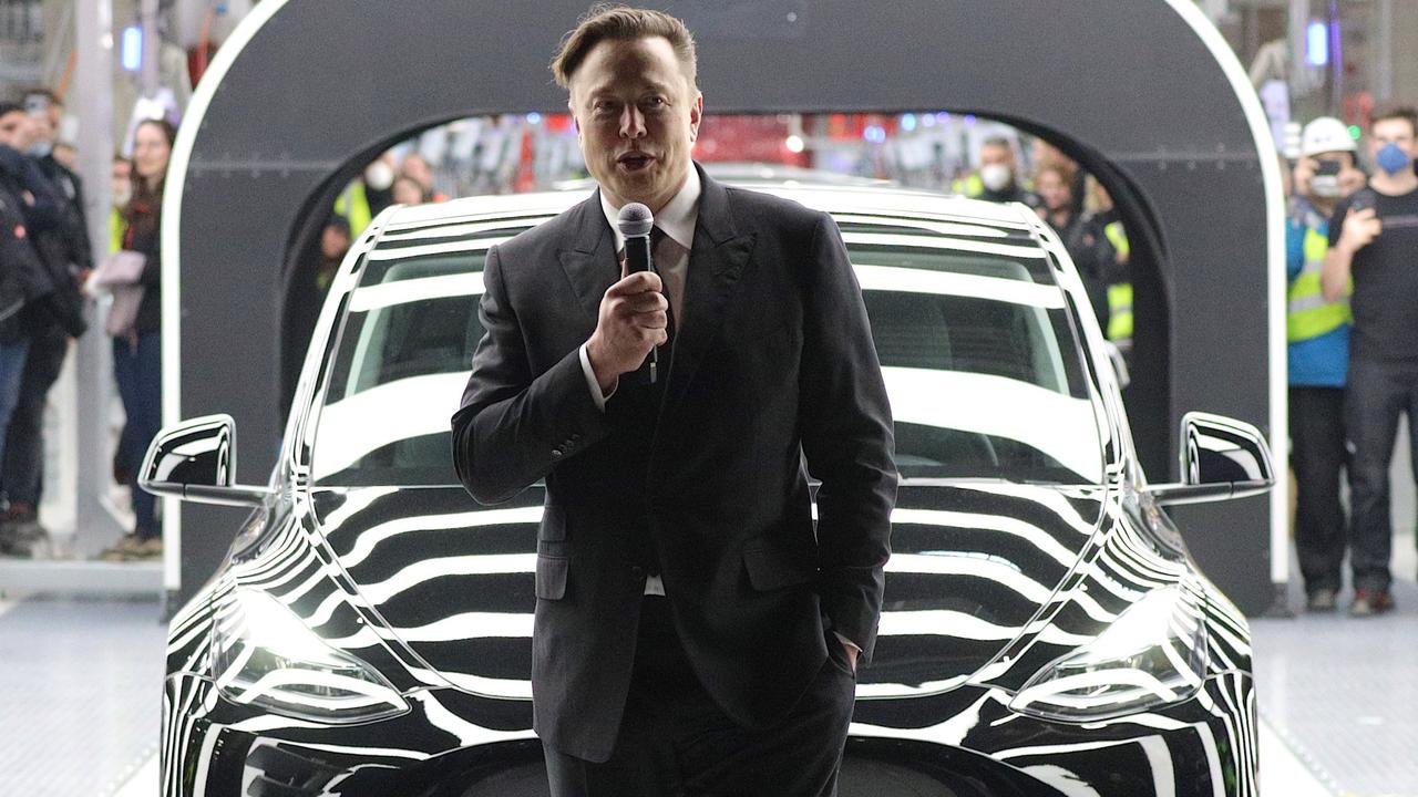 Tesla chief executive Elon Musk has sold about $5.6 billion in shares in the electric car company in the days after his Twitter takeover was approved. Picture: Christian Marquardt – Pool/Getty Images