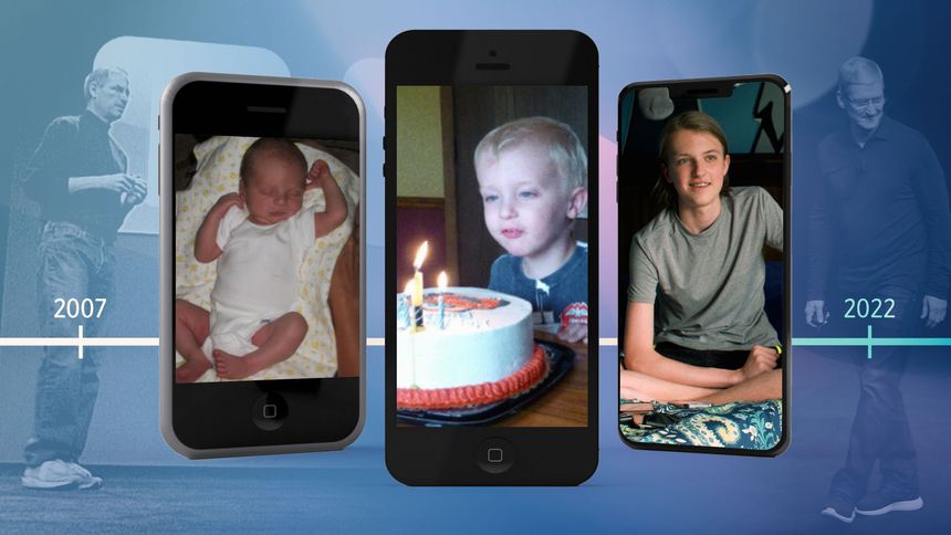 On June 29, 2007, the first iPhone went on sale. On that same day, a boy named Noah Schmick was born. Over the next 15 years, the iPhone grew…and so did Noah. T