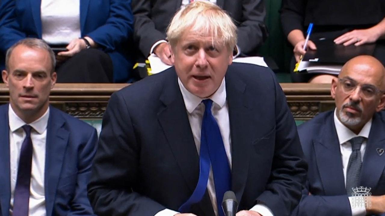 Britain's Prime Minister Boris Johnson is on the brink. (Photo by Handout / PRU / AFP)