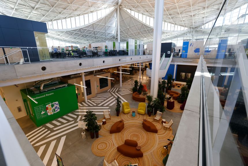 Google, which has its headquarters campus in Mountain View, Calif., hired about 10,000 new employees in the second quarter. PHOTO: JOHN G MABANGLO/SHUTTERSTOCK