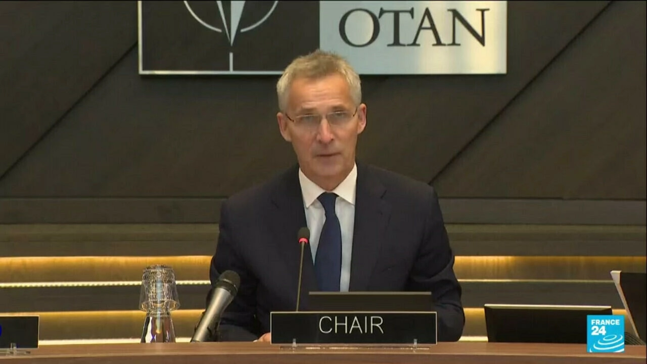 NATO's 30 member countries launched the ratification process for the accession of Sweden and Finland on Tuesday, NATO Secretary General Jens Stoltenberg announced. © Screenshot, FRANCE 24