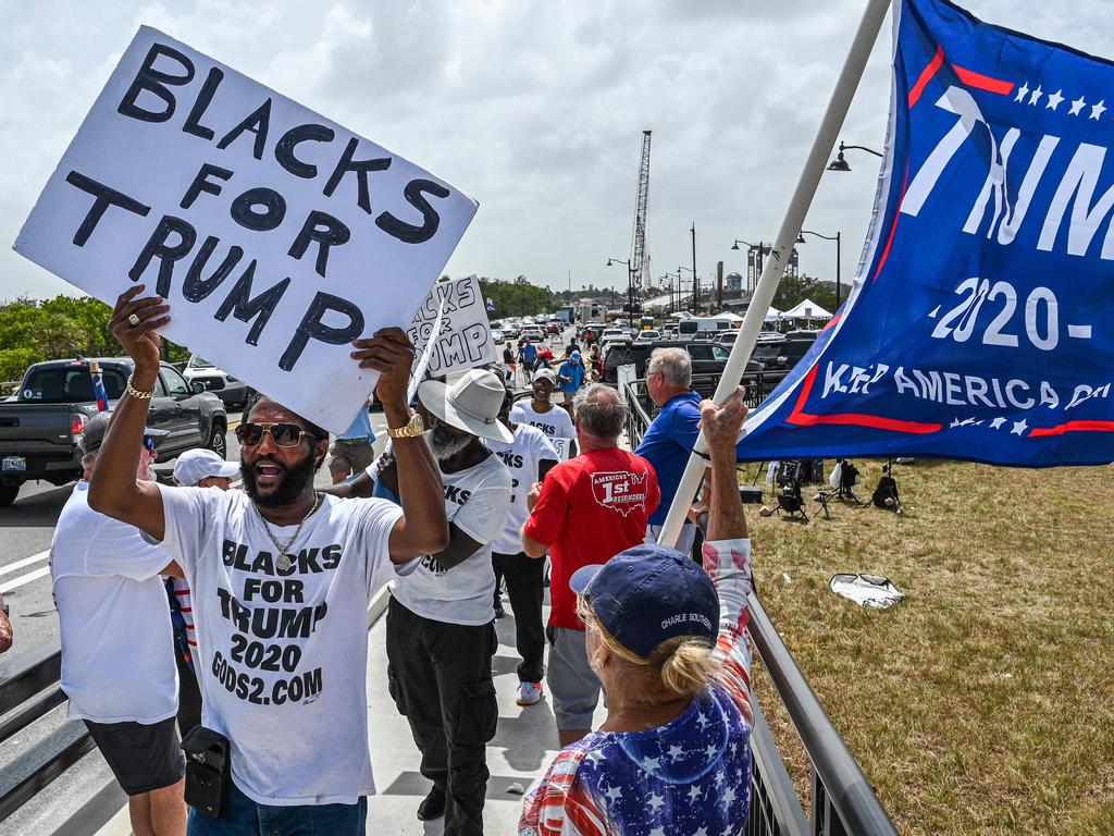 Trump supporters gather near his Mar-A-Lago residence. Picture: Giorgio Viera/AFP