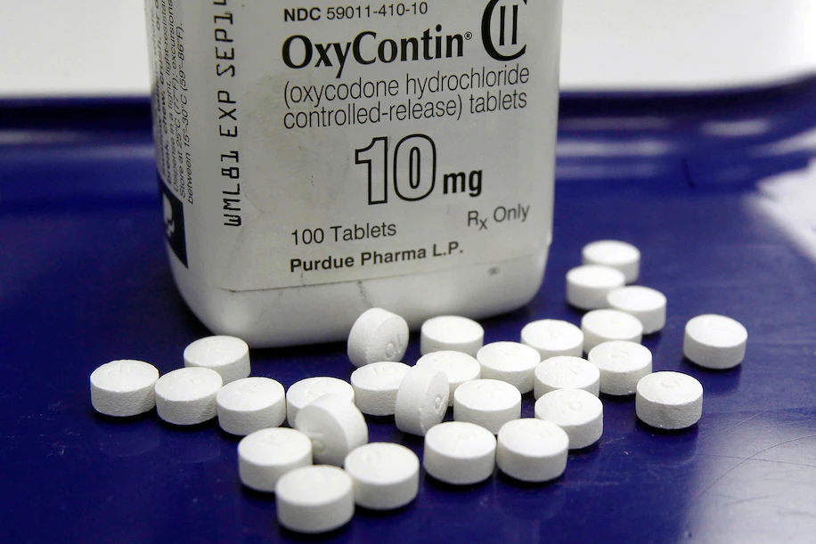 OxyContin pills at a Vermont pharmacy in 2013. (Toby Talbot/AP)