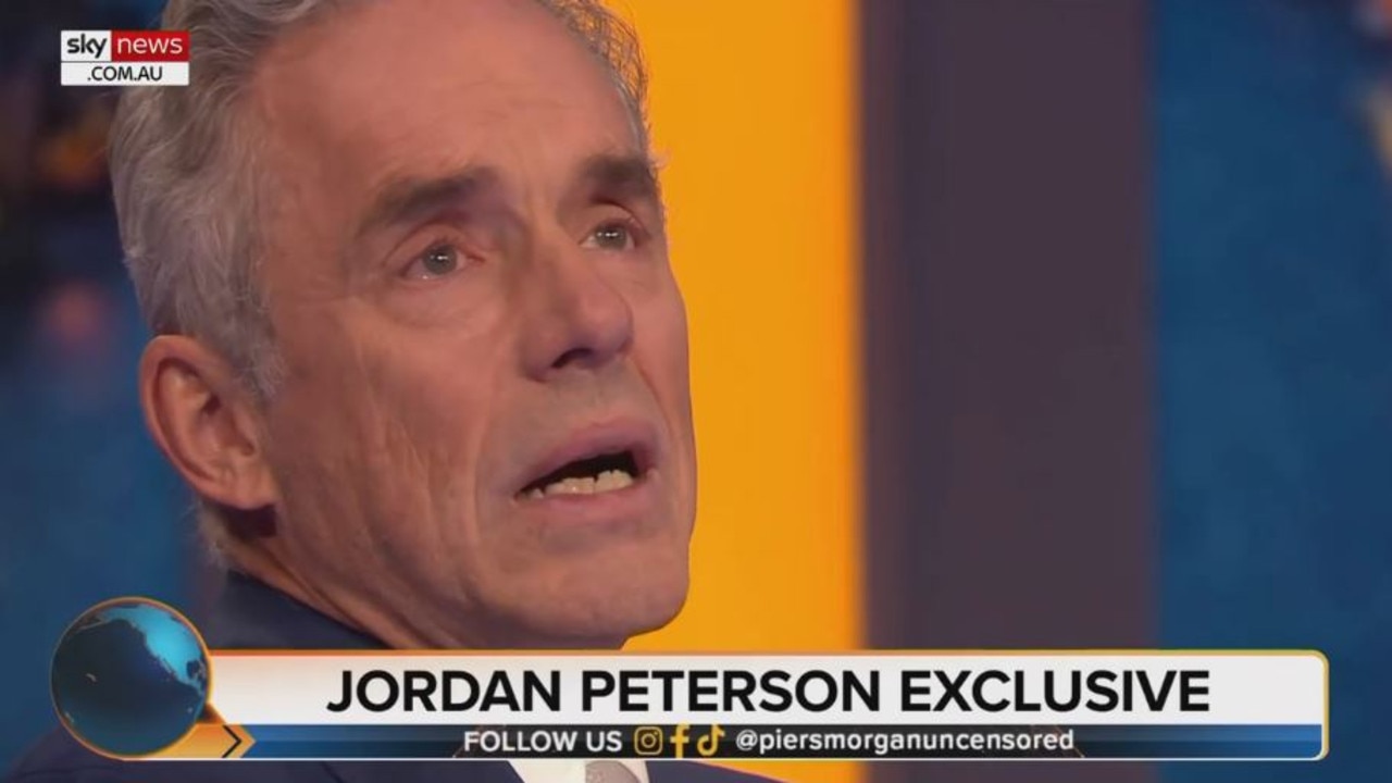 ‘It’s misunderstood’: Jordan Peterson breaks down in tears over Olivia Wilde comments