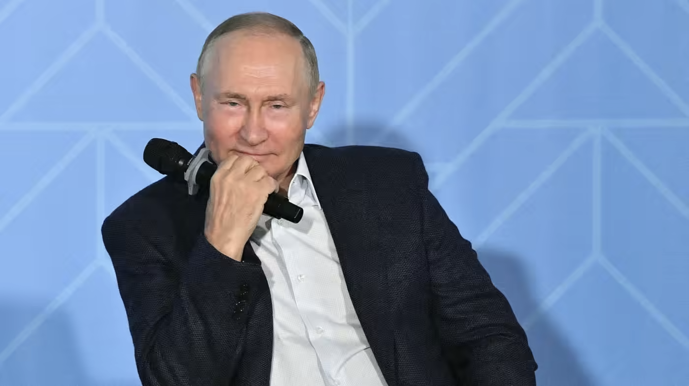 Russian president Vladimir Putin. His spokesman blamed EU, UK, and Canadian sanctions for Russia’s failure to deliver gas through Nord Stream 1 © Sputnik/AFP via Getty Images