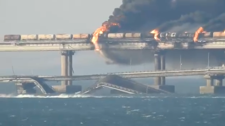 Crimean Bridge explosion 'just the beginning,’ Ukraine warns