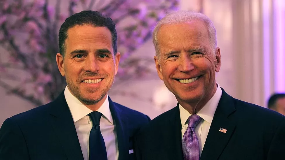 GETTY IMAGES / Hunter Biden (left) with his father, current US President Joe Biden