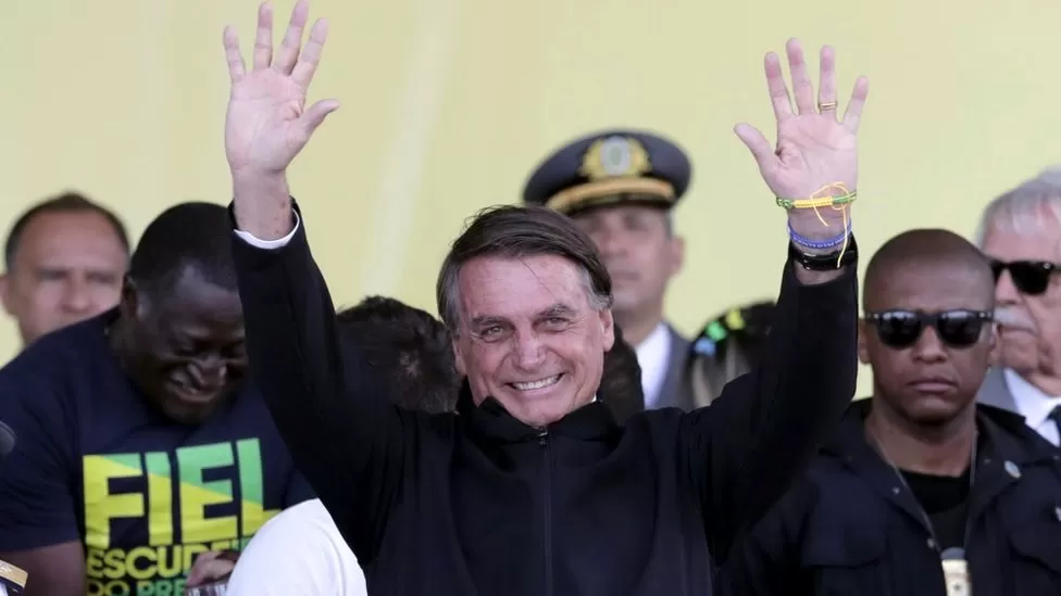 EPA / Jair Bolsonaro is seeking re-election after becoming president of Brazil in January 2019