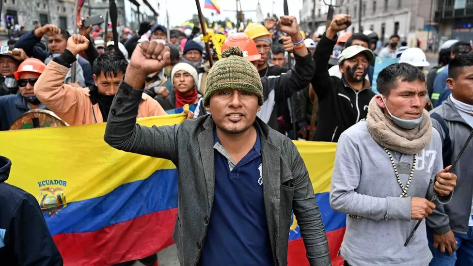 GETTY IMAGES / Protesters in Ecuador hit the streets over the rise in the cost of living
