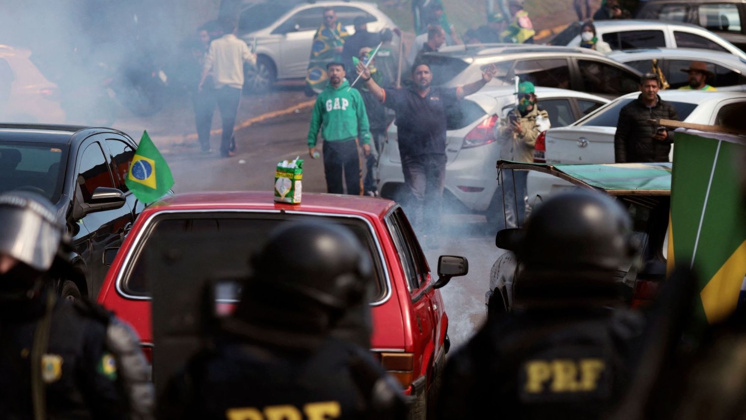 Silvio Avila/AFP/Getty Images/Protesters are currently blocking Brazil's highways at 267 points across the country.