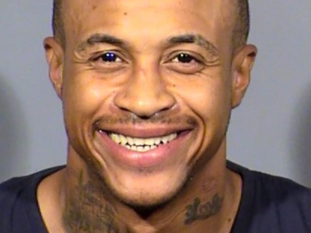 A 2018 mugshot of Orlando Brown. Picture: Las Vegas Police.
