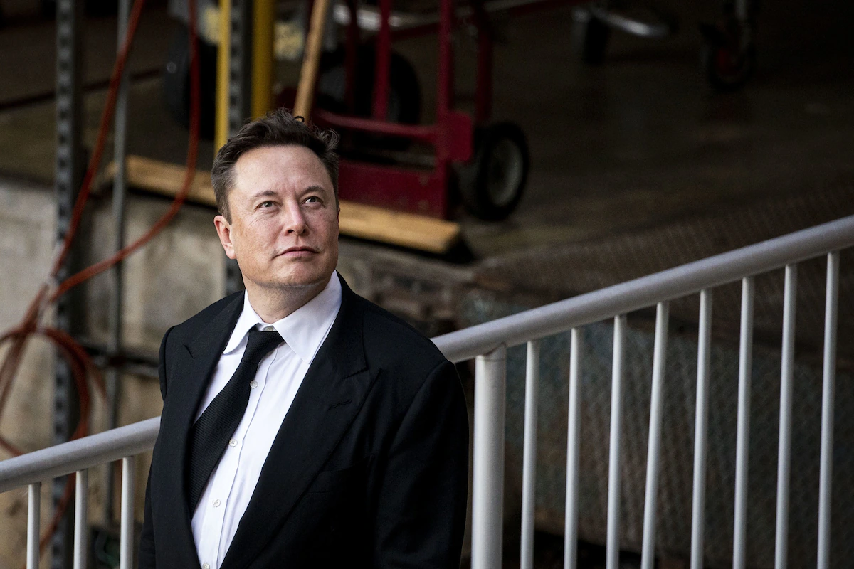 Elon Musk in 2021. (Al Drago/Bloomberg News)