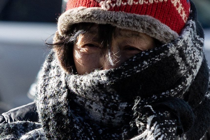 Bitter cold hit New York City and other parts of the Northeast Friday. PHOTO: CAITLIN OCHS/REUTERS