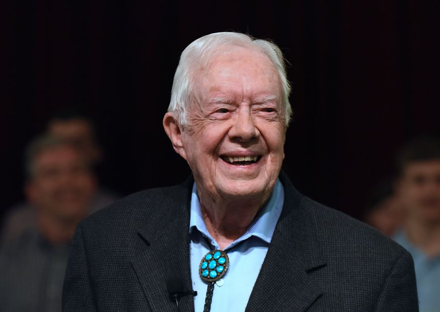 Jimmy Carter has said that his post-presidency work has been ‘far more gratifying personally’ than his years in the White House. PHOTO: PAUL HENNESSY/NURPHOTO/GETTY IMAGES