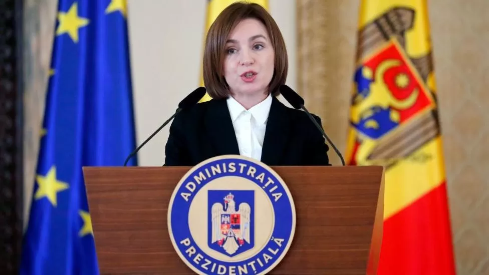 ROBERT GHEMENT/EPA-EFE/REX/SHUTTERSTOCK / Moldova's President Maia Sandu has warned that some are hoping to install a Russian puppet government in her country