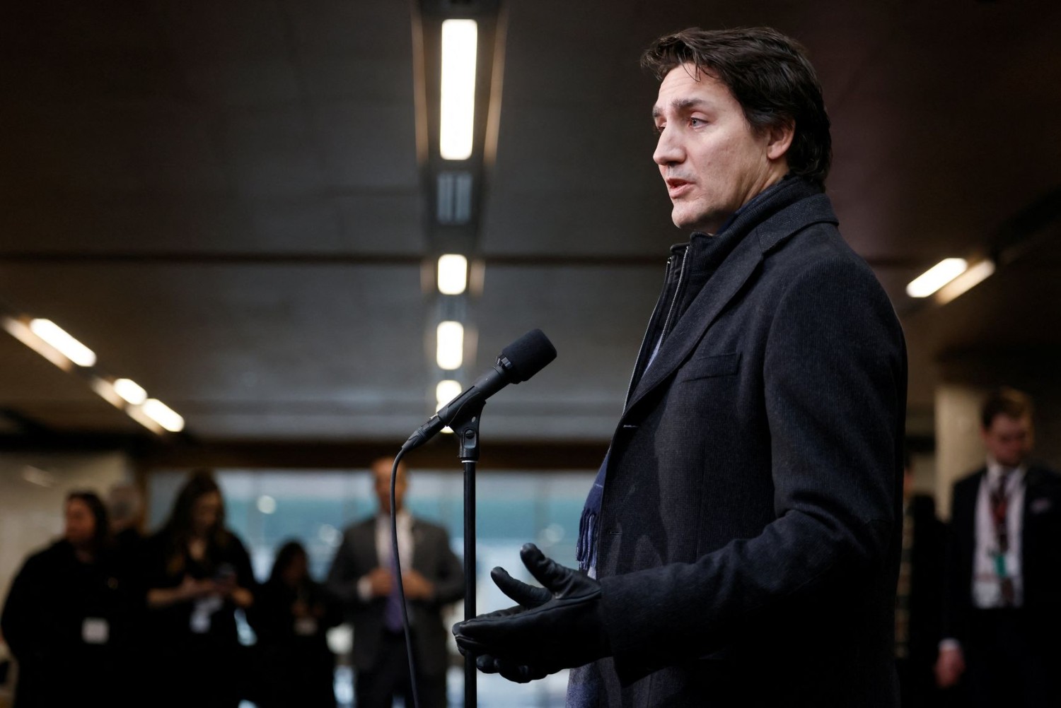 Canadian Prime Minister Justin Trudeau, shown in Ottawa earlier in the week, says the country’s forces would recover and analyze the wreckage of the downed object. PHOTO: BLAIR GABLE/REUTERS