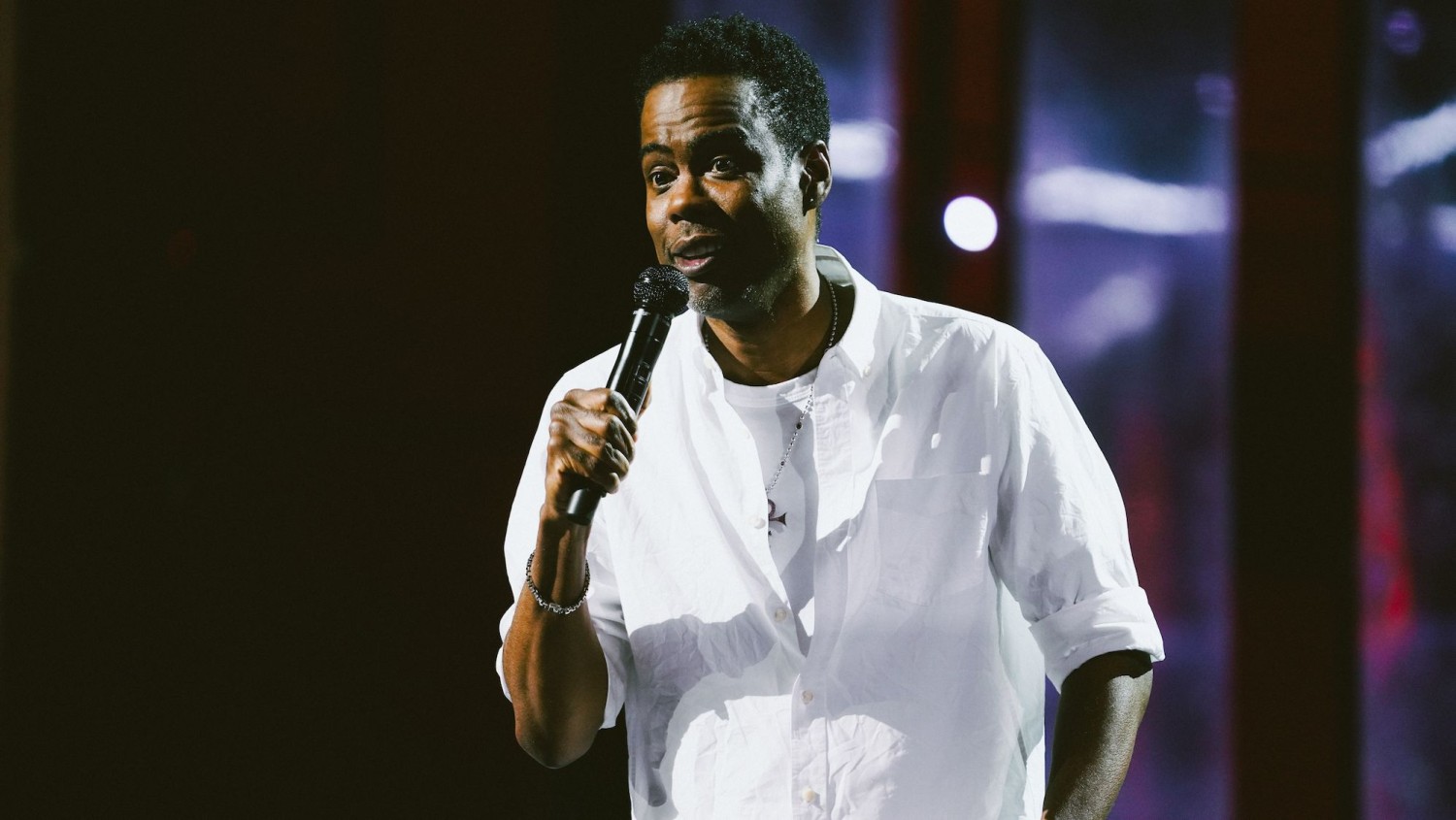 Kirill Bichutsky/Netflix | Chris Rock at the Hippodrome Theater in Baltimore for his live Netflix special on Saturday.