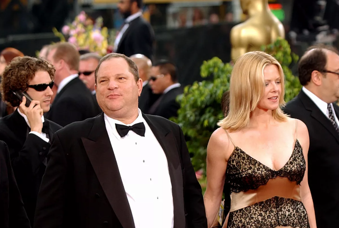 Miramax chief Harvey Weinstein and his wife arrive for the 75th Academy Awards in 2003.(Kin D. Johnson / Associated Press)