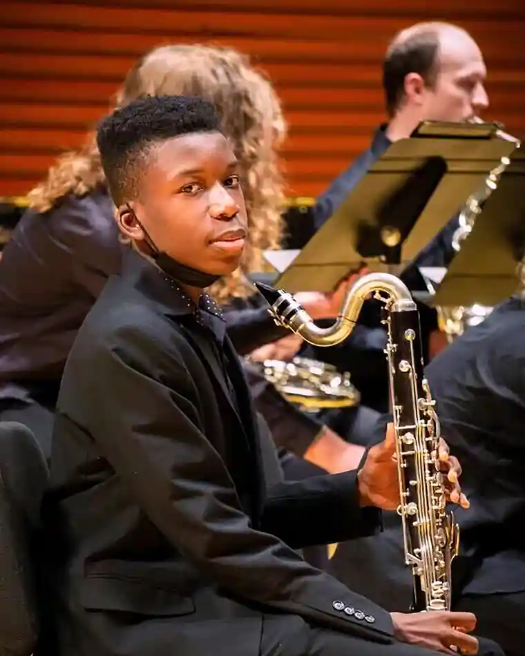 Ralph Yarl, a high school junior, has a passion for music, his family said. Photograph: AP