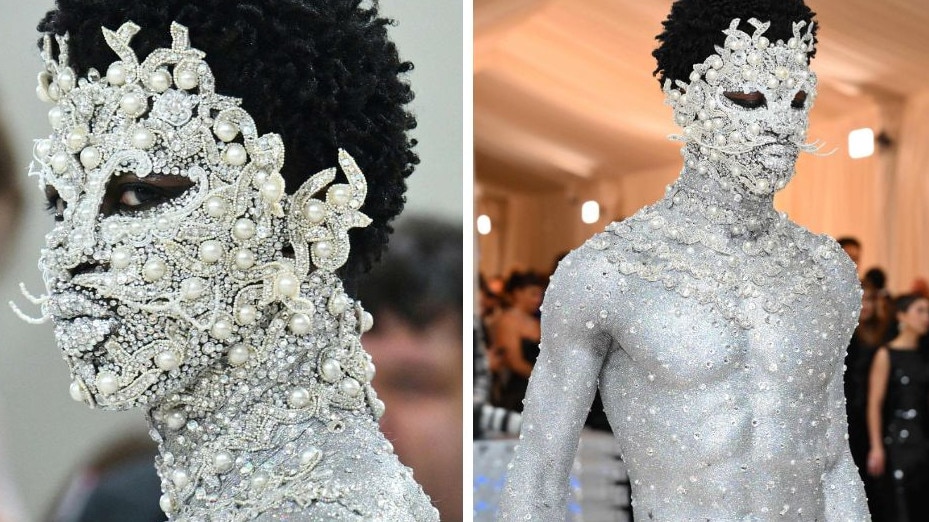 Lil Nas X arrives at the 2023 Met Gala. Picture: Getty