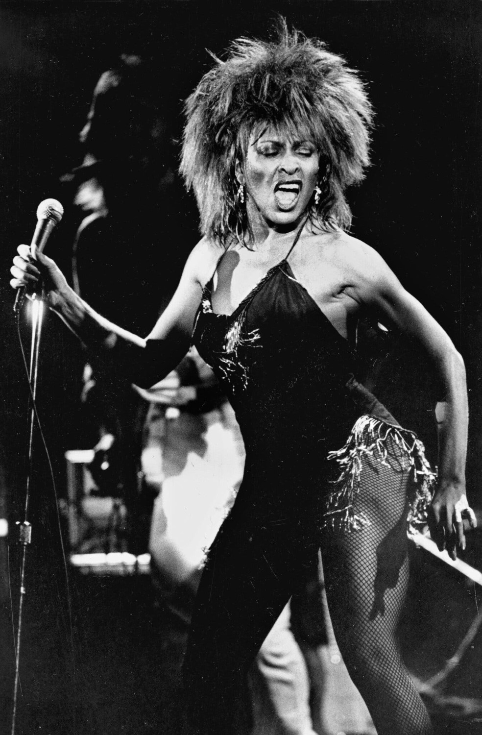 Tina Turner in concert in Los Angeles in 1984. Her album “Private Dancer,” released that year, returned her to the spotlight after a long absence and lifted her into the pop stratosphere.Credit...Phil Ramey/Associated Press