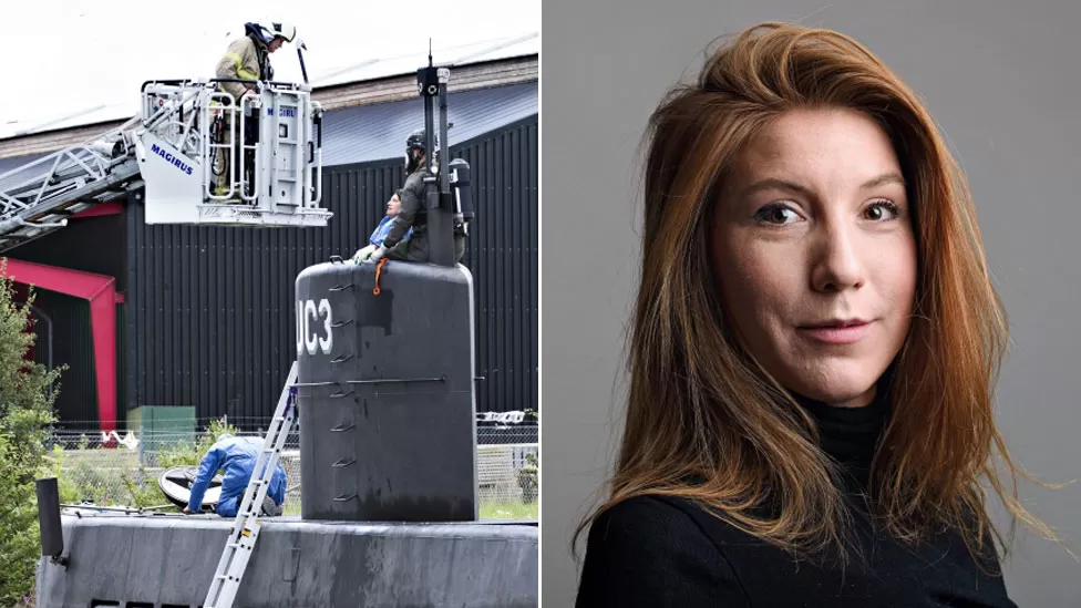 AFP / Kim Wall (right) went missing after boarding Peter Madsen's submarine (left)