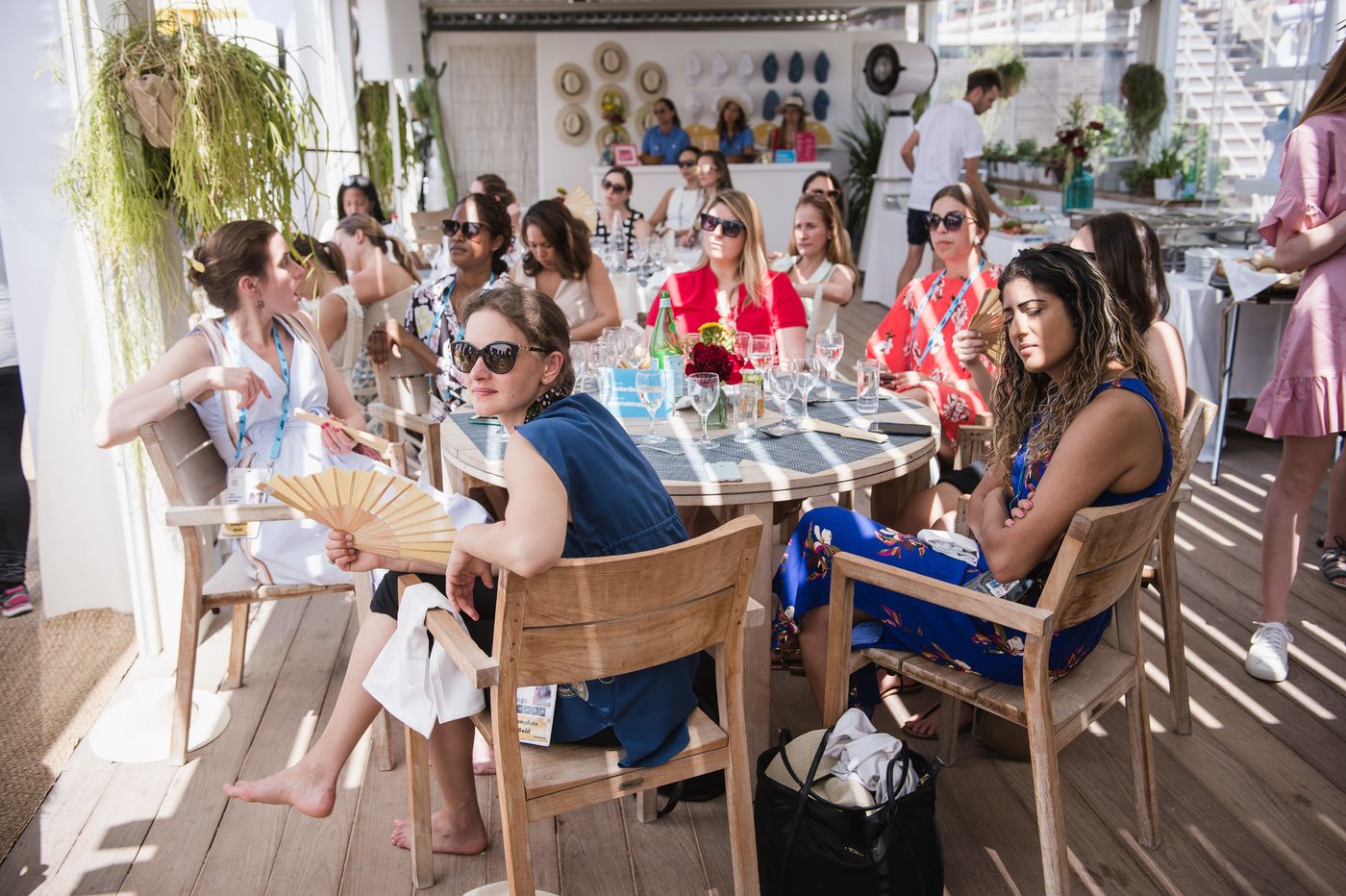  A brunch event hosted by Twitter at Cannes in 2018. Under Musk, the company is dialing back on such promotions at Cannes this year. PHOTO: FRANCOIS DURAND/GETTY IMAGES FOR TWITTER