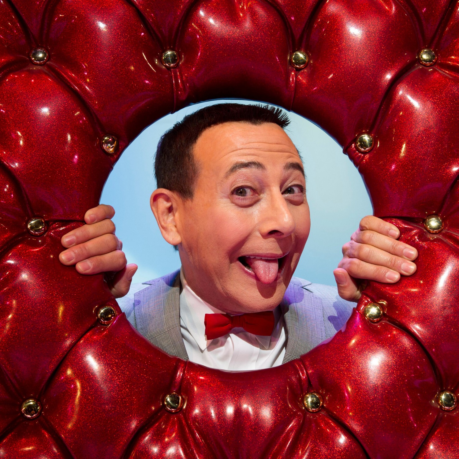 Paul Reubens, in character as Pee-wee Herman, after a performance of "The Pee-wee Herman Show" on Broadway in 2010.Credit...Charles Sykes/Associated Press
