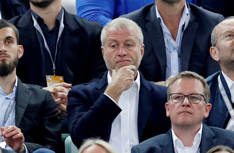 Chelsea owner Roman Abramovich in the stands before a match. May 29, 2019 - Photo credit: PHIL NOBLE/REUTERS