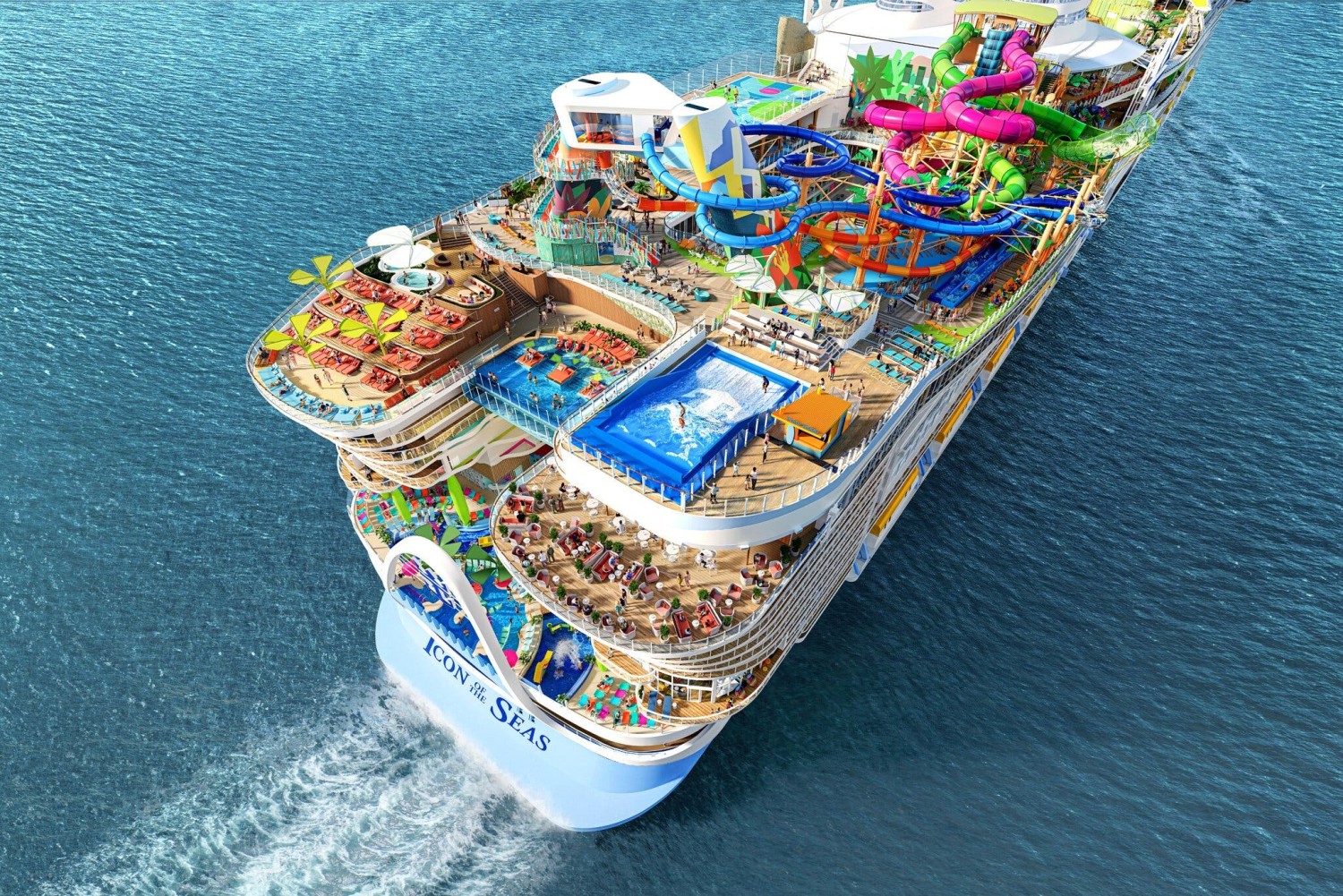 An artist’s rendering of Royal Caribbean’s Icon of the SeasCredit...Royal Caribbean International