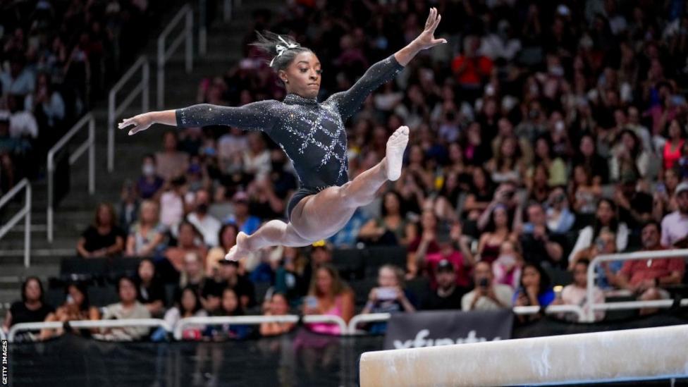 Biles has won 25 world medals, including 19 golds
