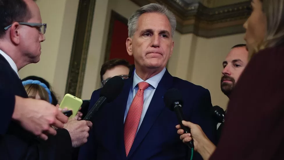 GETTY IMAGES / Hardline members of Kevin McCarthy's Republican House majority are refusing to back a short-term funding bill