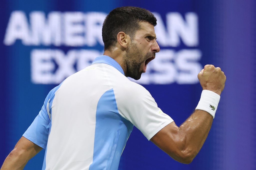 US Open: Novak Djokovic edges towards 24th grand slam title after straight-sets win over Ben Shelton