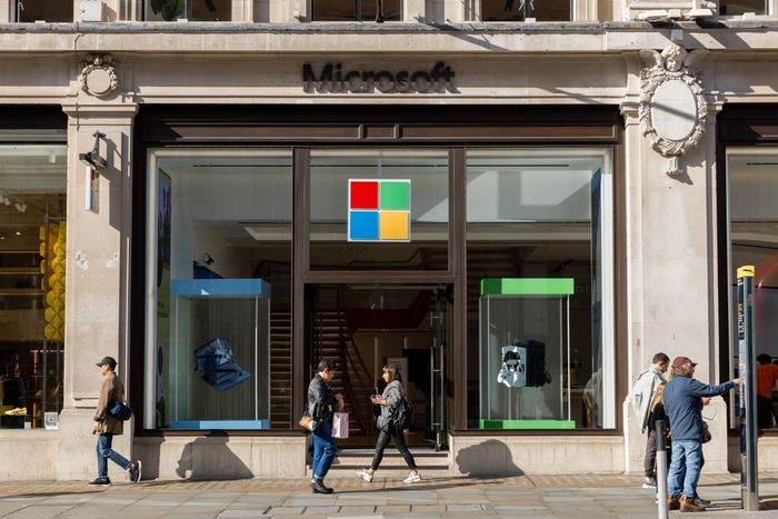 A Microsoft store in London. The company said the acquisition of Activision would be good for gamers, developers and competition. PHOTO: BETTY LAURA ZAPATA/BLOOMBERG NEWS