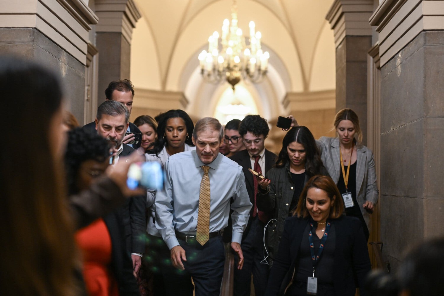 Representative Jim Jordan won his party’s nomination for the speaker post on Friday.Credit...Kenny Holston/The New York Times