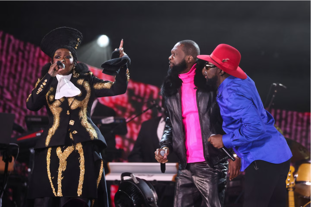 The Fugees perform at the Global Citizen Concert in New York in September. (Caitlin Ochs/Reuters)