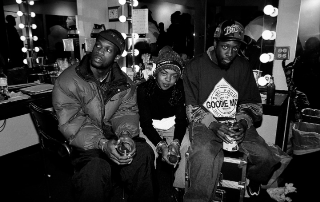 The Fugees backstage at the Park West theater in Chicago in March 1996. (Raymond Boyd/Getty Image